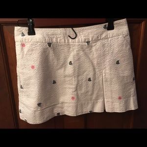 Lilly Pulitzer embroidered pique skort size 0